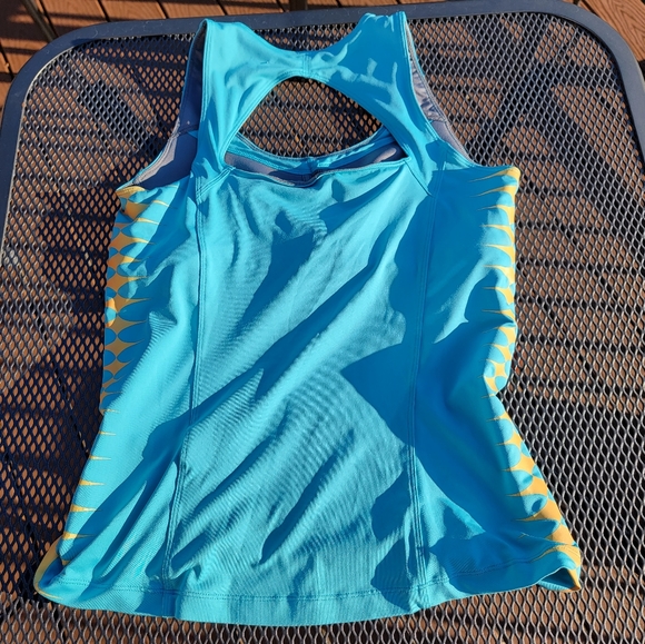 Nike Dri-Fit Turquoise Women’s Tank Top with built-in bra size L - Picture 5 of 8